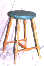 Green Windsor Round Stool
