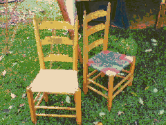 Ladder back chairs