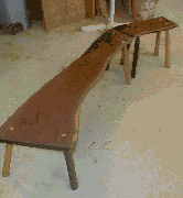 Walnut bench
